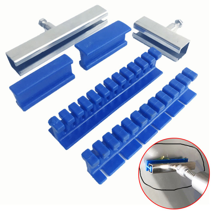 6Pcs Car Dent Repair Replacement Tool Universal Paintless  Dent Repair Adhesive Blue Glue Tabs Tools Kit For Remover Hail Pit