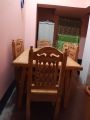 dining table set with 6 chairs, table Height 30 inches long by 60 inches wide 36 inches. 