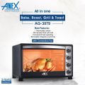 Anex Deluxe Oven Toaster Ag-3079 with Convection Fan 2200Watts with 2 years Brand Warranty. 