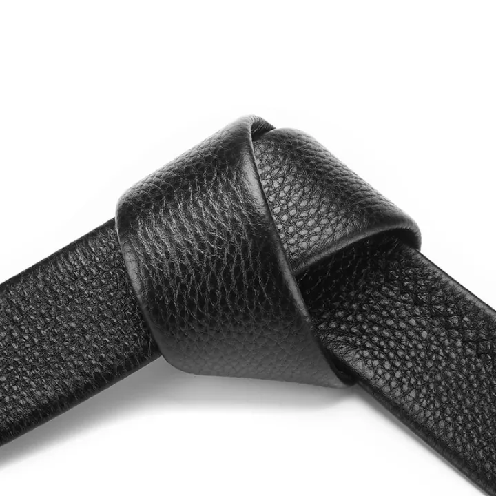 2Pcs%20Men's%20Belt%20Fashion%20Without%20Buckle%20High%20End%20Belts%20Black%20Soft%20PU%20Leather%20Men%20Belts%20Body%20No%20Buckle%20Strap%20-%20Image%205