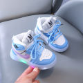 Boys Glowing Light Toddler Sneakers Children's Luminous Shoes Little Girls Board Sneakers Girls Shining Light Mesh Casual Shoes. 