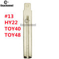 10pcs/lot Car Flip Key Blade TOY48 KD Key Blank 13# HY22 for Hyundai Sonata Kia Toyota Corolla Camry for KEYDIY Xhorse Remote.