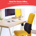 Foam Lumbar Support for Back Pain Relief Compatible with Computer, Office Chairs and Cars -Ergonomic Designs Having Anti Sweat Mesh Cover on Lumbar Chair Support. 