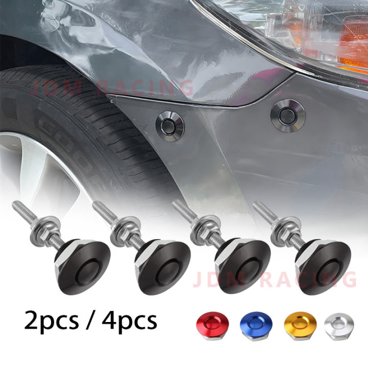 2/4pcs Push Button Billet Quick Release Fasteners Latch License Plate ...