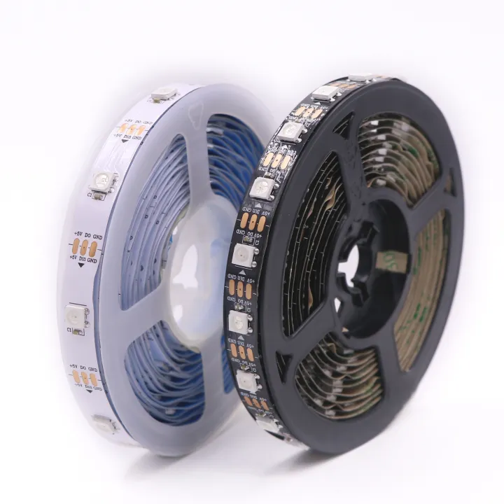 4mm/5mm/6mm/10mm Addressable WS2812 RGB LED strip light, individual ...