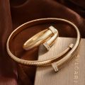 European and American Ins Internet celebrity elastic bracelets with unique style, fashionable, simple and high-end stainless ste. 