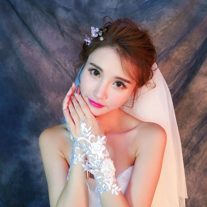 Bridal%20Gloves%20Wedding%20Fingerless%20Lace%20Embroidery%20Pearls%20Finger%20Photo%20Decoration%20Flower%20Hand%20Gloves%20-%20Image%203