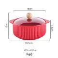 850ML Ceramic Tableware Single Japanese Style Instant NoodleBowl With Lid  Good Quality. 