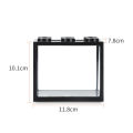 Aquarium Mini Fish Tank Reptile Pet LED Light Box Stackable Aquarium Cylinder Landscape Seaweed For Home Office Decoration. 