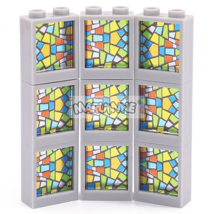 MARUMINE%20MOC%20Building%20Block%20Brick%20Printed%20Window%201x2x2%20Frame%20Glass%20Street%20View%20House%20Parts%20Accessories%2060601%2060592%20Compatible%20-%20Image%203