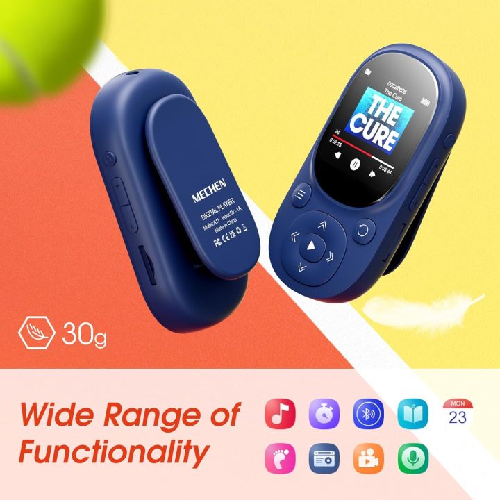 32GB%20Clip%20MP3%20Player%20Bluetooth%205.3,%20MECHEN%20Children's%20Music%20Player%20with%20Pedometer%20Support%20up%20to%20128GB%20-%20Image%202