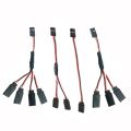 1PCS 15/30/50cm RC Servo Extension Cable 1to1 1to2 1to3 1to4 for Futaba JR Male to Female RC Model. 
