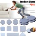 4pcs/set Furniture Leg Slider Pads Anti Scratch Easy Move Heavy Furniture Thickened Moving Pad Anti-abrasion Floor Protector Mat.