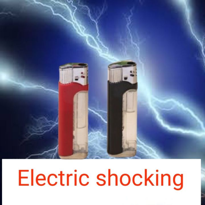 Electric shocking lighter