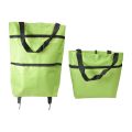 Foldable Shopping Pull Cart Reusable Bag With Wheels | Foldable Trolley Bag. 