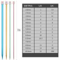 2 Pcs Color Straight Single Needle Knitting Needle 13.8 Lnches Long Handmade Knitted Sweater Gift Knitting Needle 2.0mm-10.0mm. 
