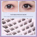 BQI 10 Rows Glue-Free Natural False Eyelashes Convenient Makeup Tool, Soft & Comfortable Wearing Lower Eyelashes. 