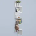 VTEC FURNITURE Modern Corner Bookcase / Display Rack / Corner Rack. 