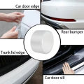 Transparent Carbon Fiber Car Threshold Portector Moulding Strip Trim Bumper Strip Door Sill Film Anti Scratch Guards Car Sticker. 