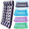 2025 New Water Recliner Hammock Foldable Floating Lounger Air Mattress PVC Inflatable Water Sleeping Bed Summer Pool Party Play. 