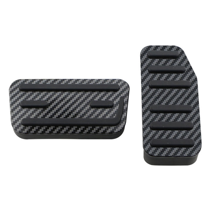 2Pcs Carbon Fiber AT Car Pedal Cover Auto Pedals Fit for Honda HRV HR-V 2016 - 2020 Fit Jazz 2011 - 2019 City 2015 - 2019 AT