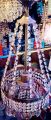 One Light Hanging Crystal Fanoos Ceiling Decoration. 