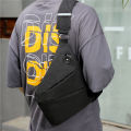 Men's High Quality Fashion Trends Bags Multifunctional Crossbody Shoulder Bag Solid Color New Messenger Bag Portable Chest Bag. 