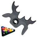 New Pool Cue Black SnookerBilliards Cue Rack Bridge Head Billiards Cross Antlers Rod Holder Accessories.