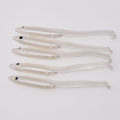 MrLurion 6cm 0.7g 10pieces lifelike fishing eel soft lure bait ,artificial fishing plastic shads T-tail wobbler swimbaits lure.