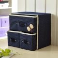 3 Drawer Fabric Storage Box Organizer Makeup organizer socks undergarments multipurpose organizer ( 30 * 30 * 20 cm.). 