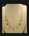 New Model Dubai Style Coin Shaped Necklace Chain Jewelry For Girls. 