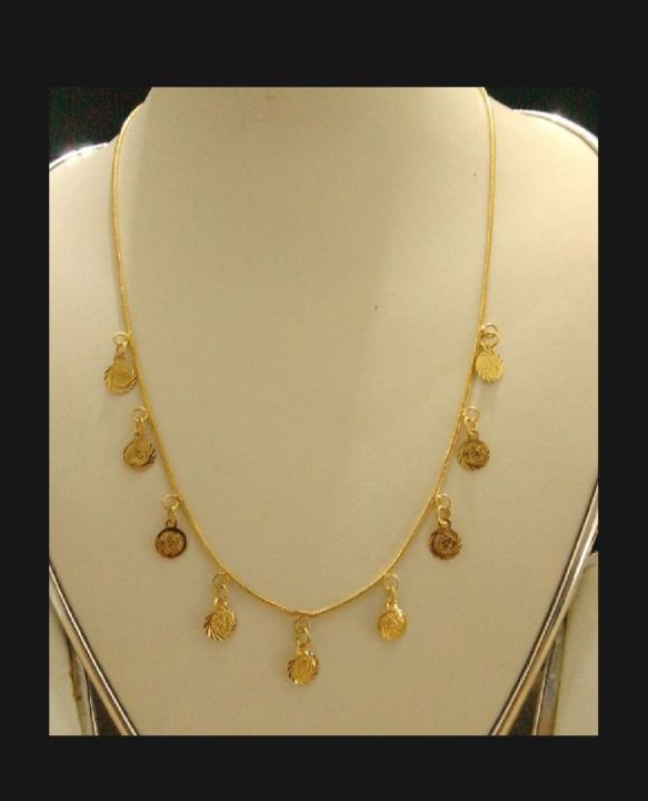New%20Model%20Dubai%20Style%20Coin%20Shaped%20Necklace%20Chain%20Jewelry%20For%20Girls%20-%20Image%202