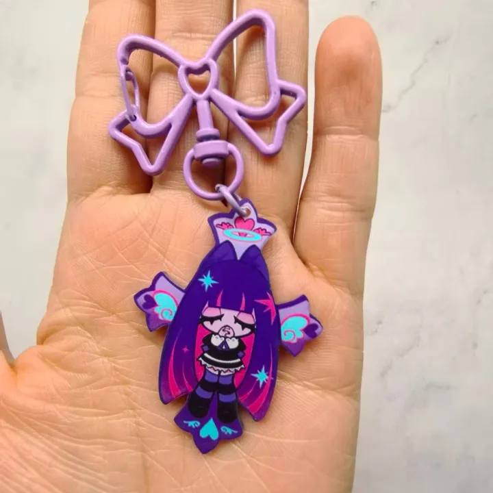 Anime%20Panty%20&%20Stocking%20with%20Garterbelt%20Bowknot%20KeyChain%20Kawaii%20Figure%20Acrylic%20Keyrings%20Backpack%20Pendant%20For%20Fans%20Christmas%20%20-%20Image%203