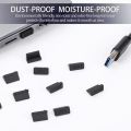 Dust Plug for USB -A Charger Port Cover Cap Female Jack Universal Silicone Dustproof USB-A Ports Protector PC Notebook Laptop. 