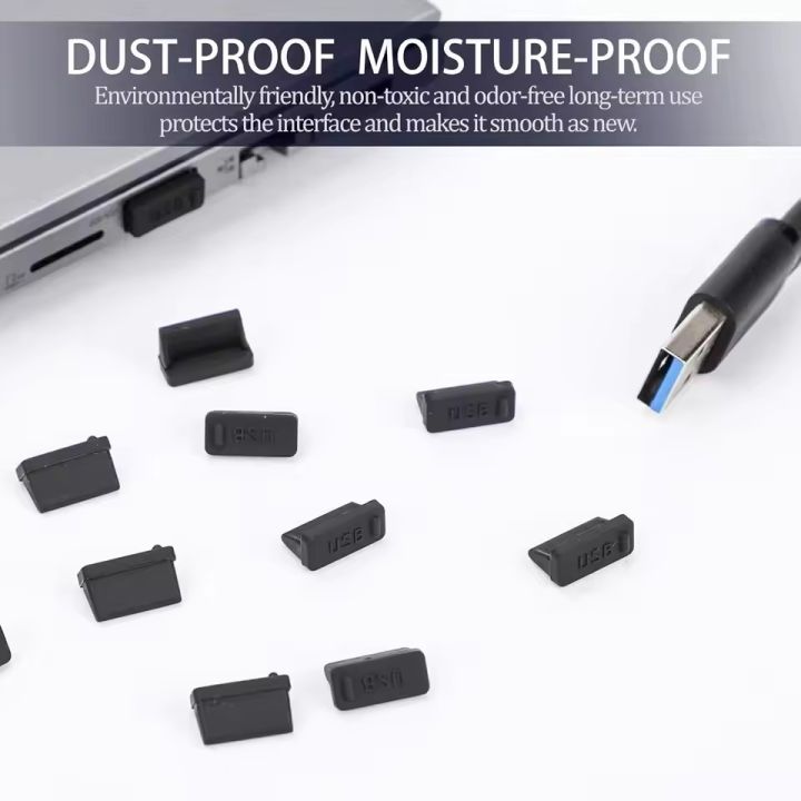 Dust%20Plug%20for%20USB%20-A%20Charger%20Port%20Cover%20Cap%20Female%20Jack%20Universal%20Silicone%20Dustproof%20USB-A%20Ports%20Protector%20PC%20Notebook%20Laptop%20-%20Image%205