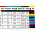 328pcs/560pcs Heat Shrink Sleeve Tubing Insulation Electrical Shrinkable Tube Sleeve Cable 2:1. 