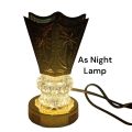 Electric Bakhoor Loban Burner with Night lamp 2 Option white and Woram Light. 