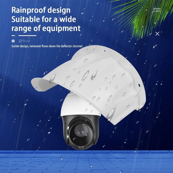 Universal Sunshade Rainshade Camera Cover Shield for Outdoor Monitoring Rain Cover Sunscreen Rainproof Dustproof