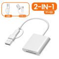 3 in 1 USB/Type C Multifunction Card Reader OTG SD TF Cards USB Memory Cards Reader Converter for MacBook Laptop Samsung. 