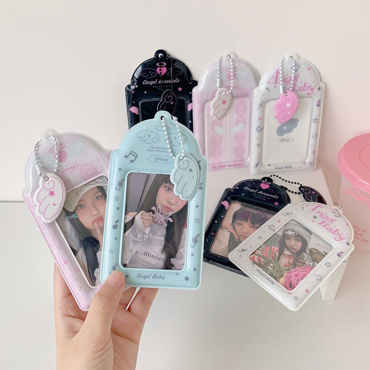 INS%20Fashion%20Korean%20Girl%203inch%20Idol%20Photo%20Storage%20Card%20Holder%20Cute%20Angel%20Wings%20holder%20Pendant%20Card%20Clip%20Student%20Campus%20Card%20Cover%20-%20Image%202