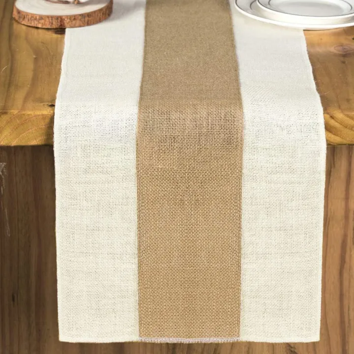 Burlap%20Table%20Runner%20Long%20Farmhouse%20Table%20Runner%20Jute%20Runner%20Woven%20Fabric%20Light%20Colour%20Edge%20-%20Image%203