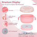 Foldable Wax Heater Hair Removal Wax Machine Portable Silicone Wax Warmer 400ML SPA Body Epilator Paraffin Wax Pot for Travel staloofy hair. 