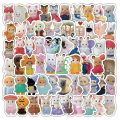 100/200pcs Kawaii Calico Critters Stickers Cute Laptop Scrapbook Graffiti Decals Skateboard Handheld  Aesthetic Sticker Toys. 