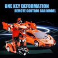 Remote Control Transform Car Robot Toy for Boys Rechargeable 2in1 Cars. 