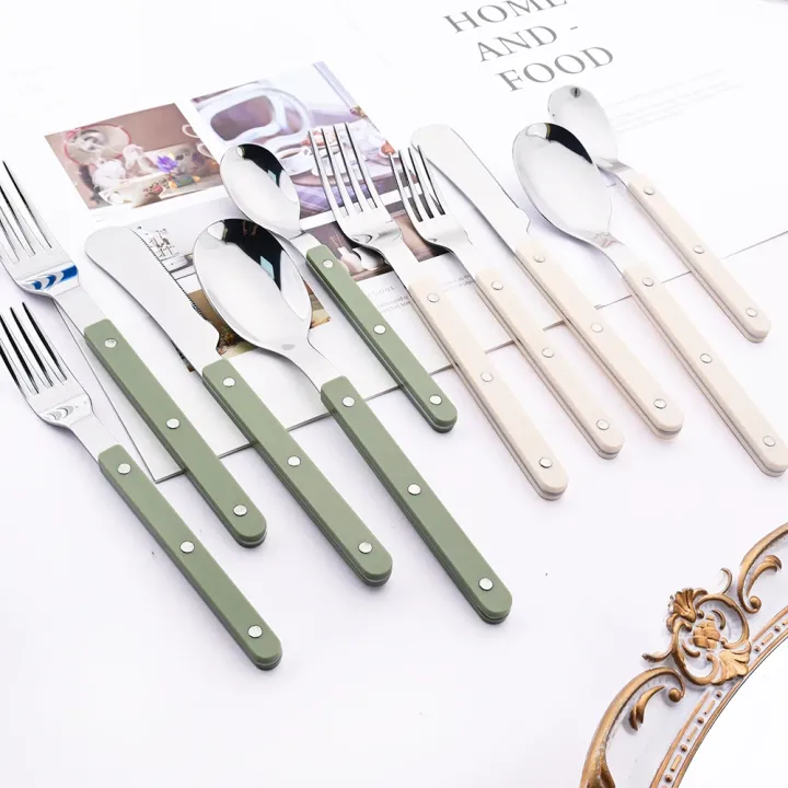 Beige%20Silver%204/16Pcs%20Dinnerware%20Acrylic%20Handle%20Knife%20Fork%20Spoon%20Set%20Stainless%20Steels%20Cutlery%20Set%20Western%20Dinner%20Kitchen%20Flatware%20-%20Image%206