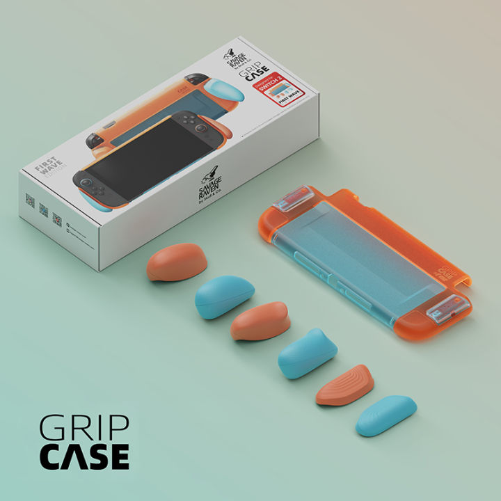 Savage%20Raven%20by%20Skull%20&%20Co.%20Grip%20Case%20With%20Replaceable%20Ergonomic%20Grip%20Protective%20Case%20for%20%20Switch%202%20NS2%20Game%20Console%20-%20Image%206