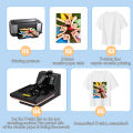 A4 10/20 Sheets Inkjet Heat Transfer Paper Cotton T-Shirt Dark Black Transfer Paper  Light White Paper For 100% Cotton Fabric. 
