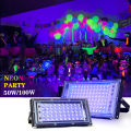395nm 400Nm Led UV Floodlight 220V Ultraviolet Stage Lamp 50W 100W LED Stage Blacklight Waterproof Disco Party Stage Backlight. 
