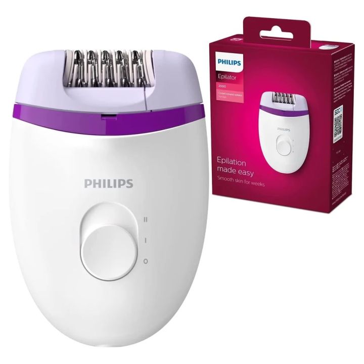 Philips Satinelle Essential Corded Compact Epilator BRE225 - White