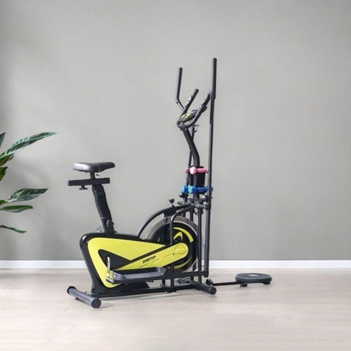 ET-8.2SAH Orbitrac Exercise Bike - Black steel wheel 18kg